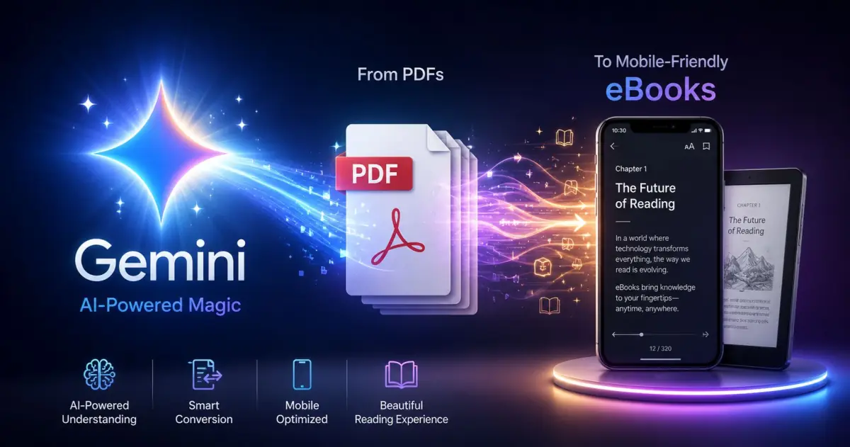 Gemini Pro দিয়ে বাংলা PDF থেকে নিখুঁত EPUB বানাবেন কীভাবে?