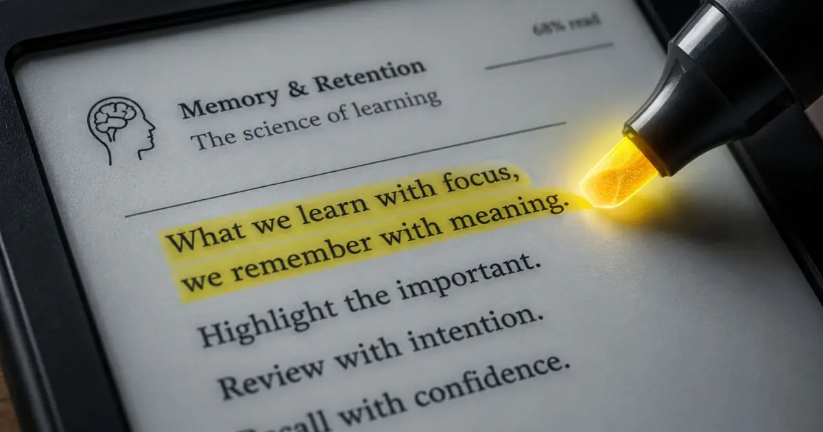 Kindle-এ Highlight ও Note ব্যবহারের গাইড
